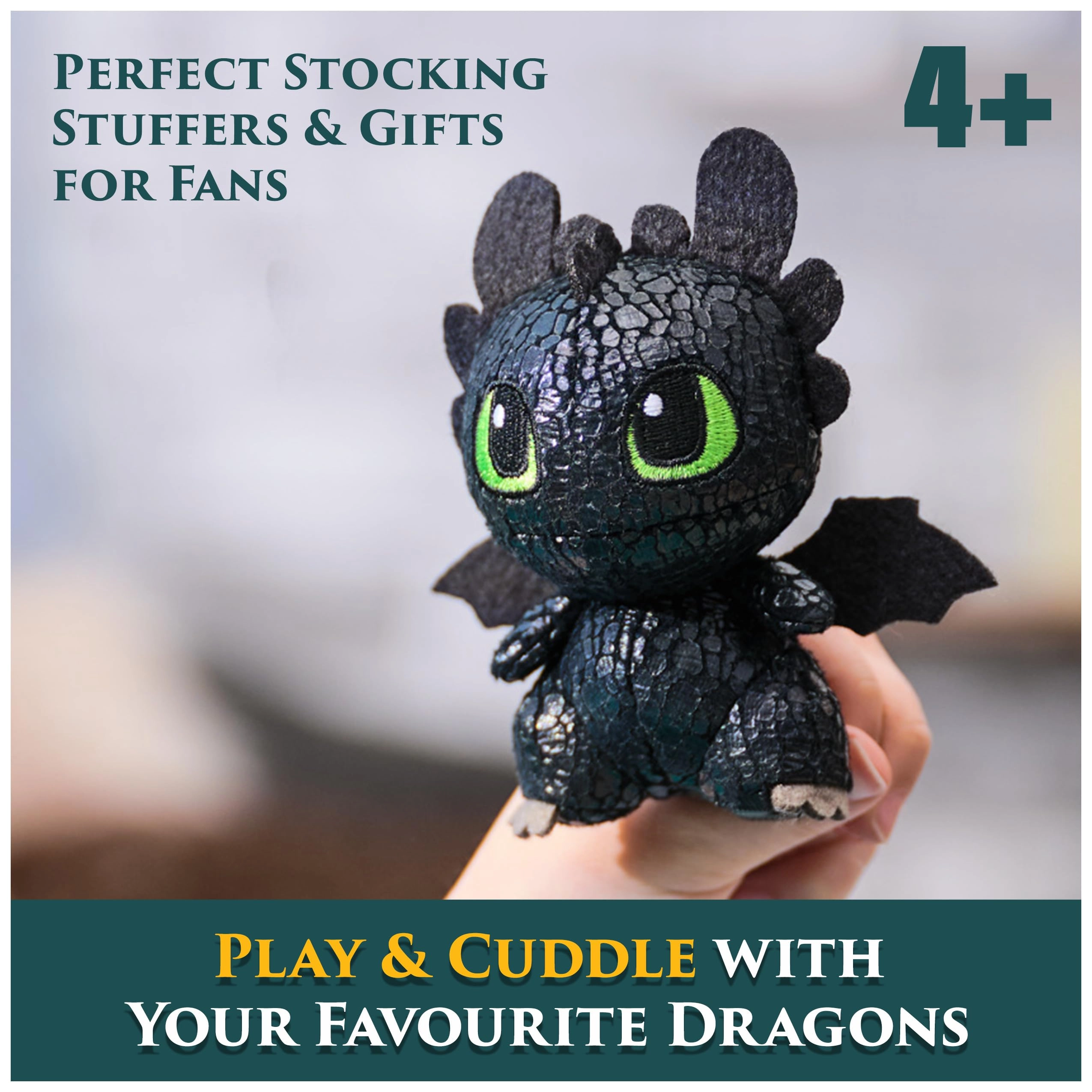 Toothless 11.5 cm Mini Plush + Deadly Nadder