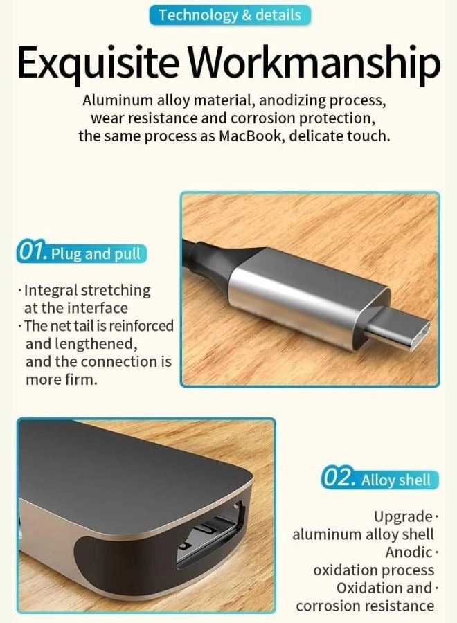 8 In1 USB C Type C HUB