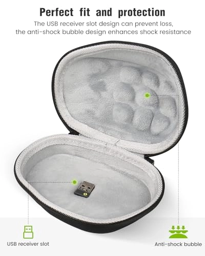 Hard Travel Mouse Case - Clip and Lanyard