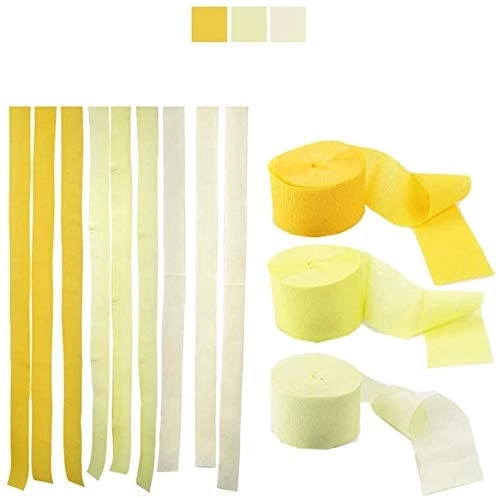 Crepe Paper Streamer - 3 Rolls Birthday