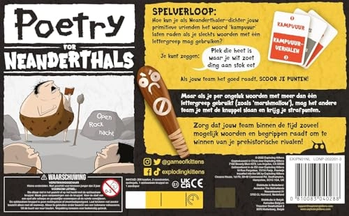 Poetry for Neandertals - Card Game (Dutch)