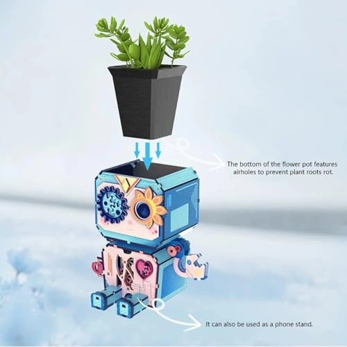 3D Wooden Puzzle Planter - 1 piece(s)