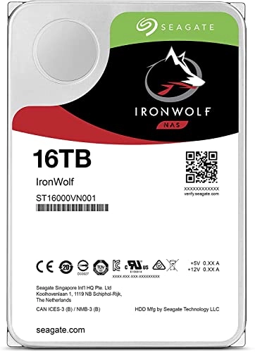 IronWolf 3.5" 7200rpm 256MB SATA 6Gb/s (ST16000VN001) - 16TB