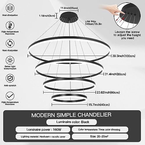 Modern Chandelier - 3000K-6000K