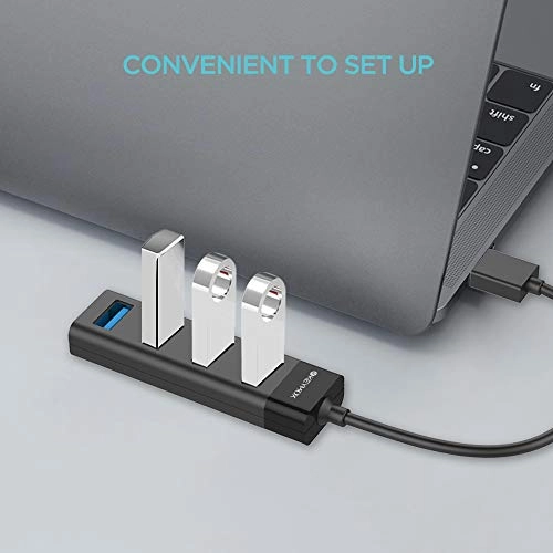 4-Port USB 3.0 Hub - Compact Size 5Gbps