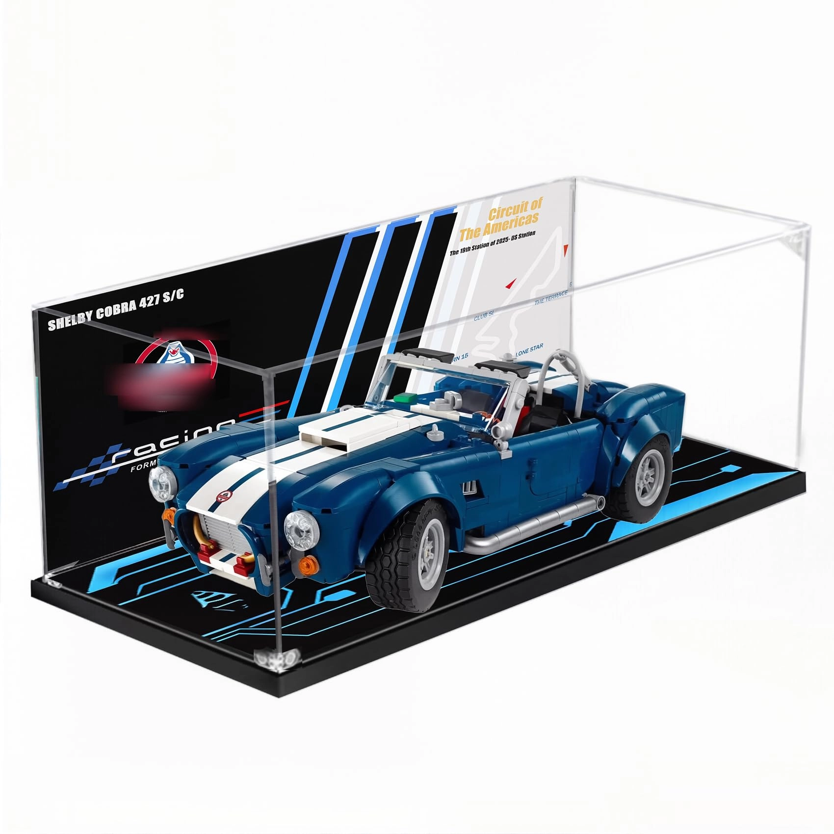 OOHNVJKI Acrylic Display Box for LEGO 10357 Sports Car Kit - 3mm thickness