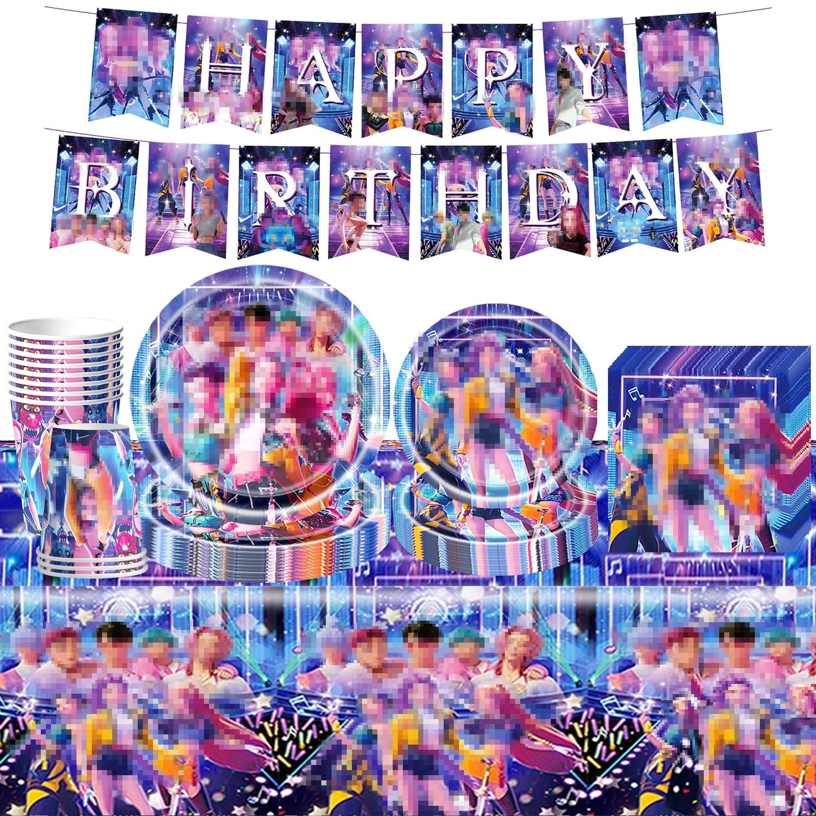 ntgfu Party Tableware - 51Pcs Birthday