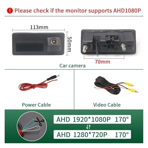 HD Car Rear View Camera - Wire AHD1080P
