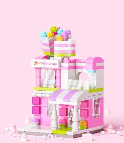 Mini City Shop Street View Building Blocks - 167pcs Fast Food Restaurant