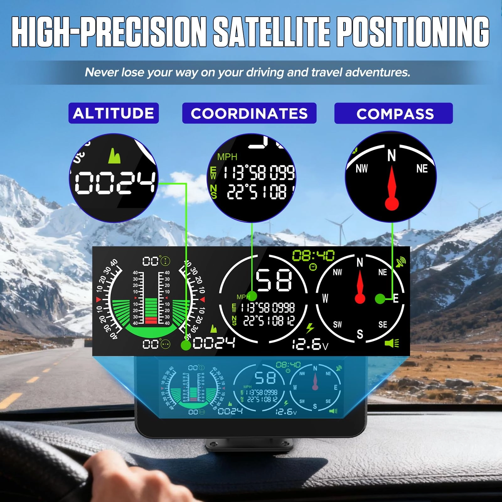 M60 - Car Inclinometer GPS Speedometer