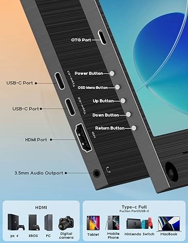 4K Portable Monitor - 3840x2160 pixels 15.6 Inches