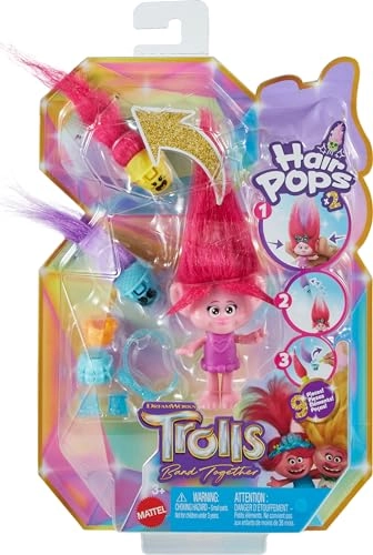 Poppy Small Doll - Hair Pops 7 Pieces Ages 3+