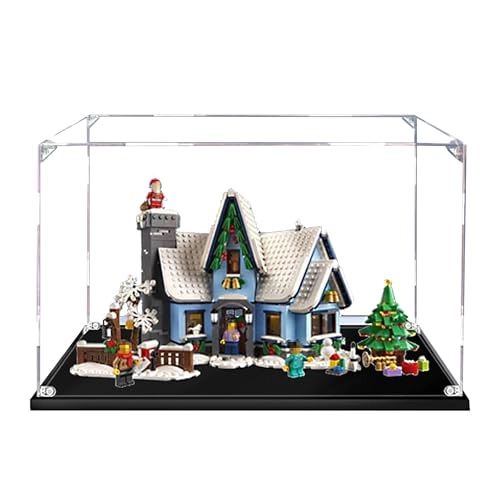 Acrylic Display Case - for LEGO 10293 Sante’s Visit Model Transparent 2mm (Only Display Case)