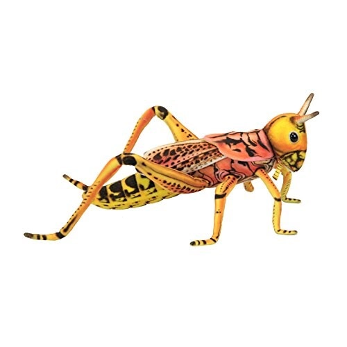 Hansa Locust Grasshopper Plush Soft Toy Insect - 10inch Width Multicolor