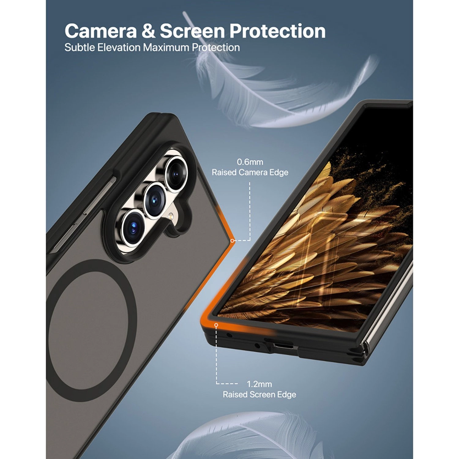 Gleam Hybrid Case with MagSafe for Samsung Galaxy Z Fold7