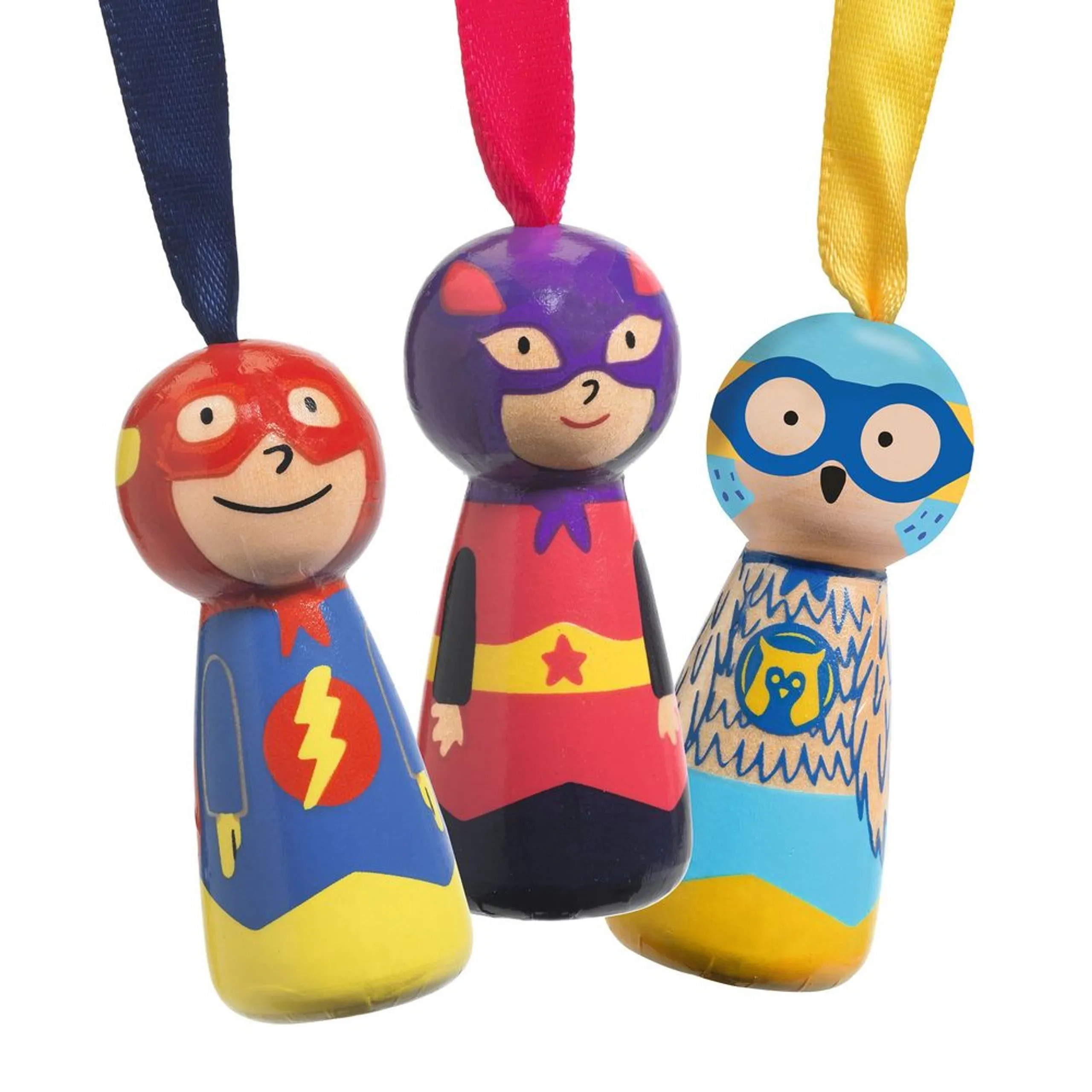 DJECO Flying Heroes Parachutes - 4 Pcs (637187-DJ00150)