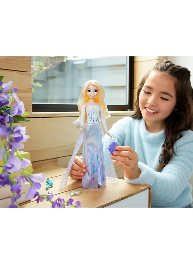 Elsa Fashion Doll - Frozen Spin & Reveal 11 Surprises