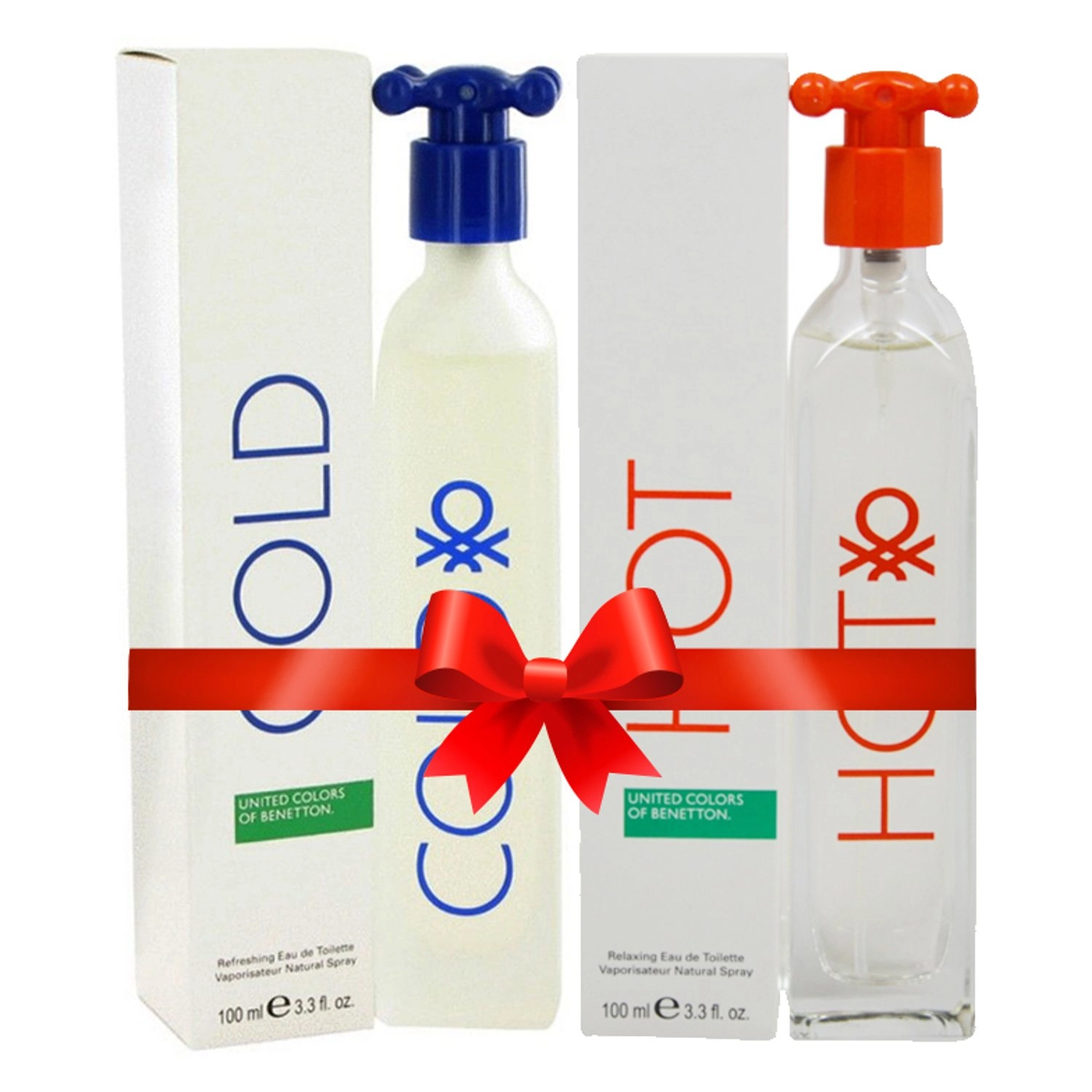 United Colors Cold Eau de Toilette 100ml + Hot Eau de Toilette 100ml