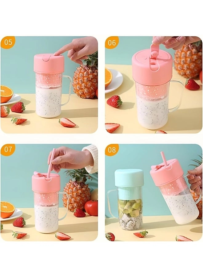 Portable Electric Juice Blender - USB Rechargeable Leak-Proof Cup