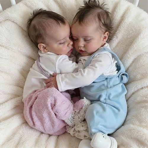 Reborn Baby Doll - 18 inch Silicone Boy and Girl Ages 3+ Bundle
