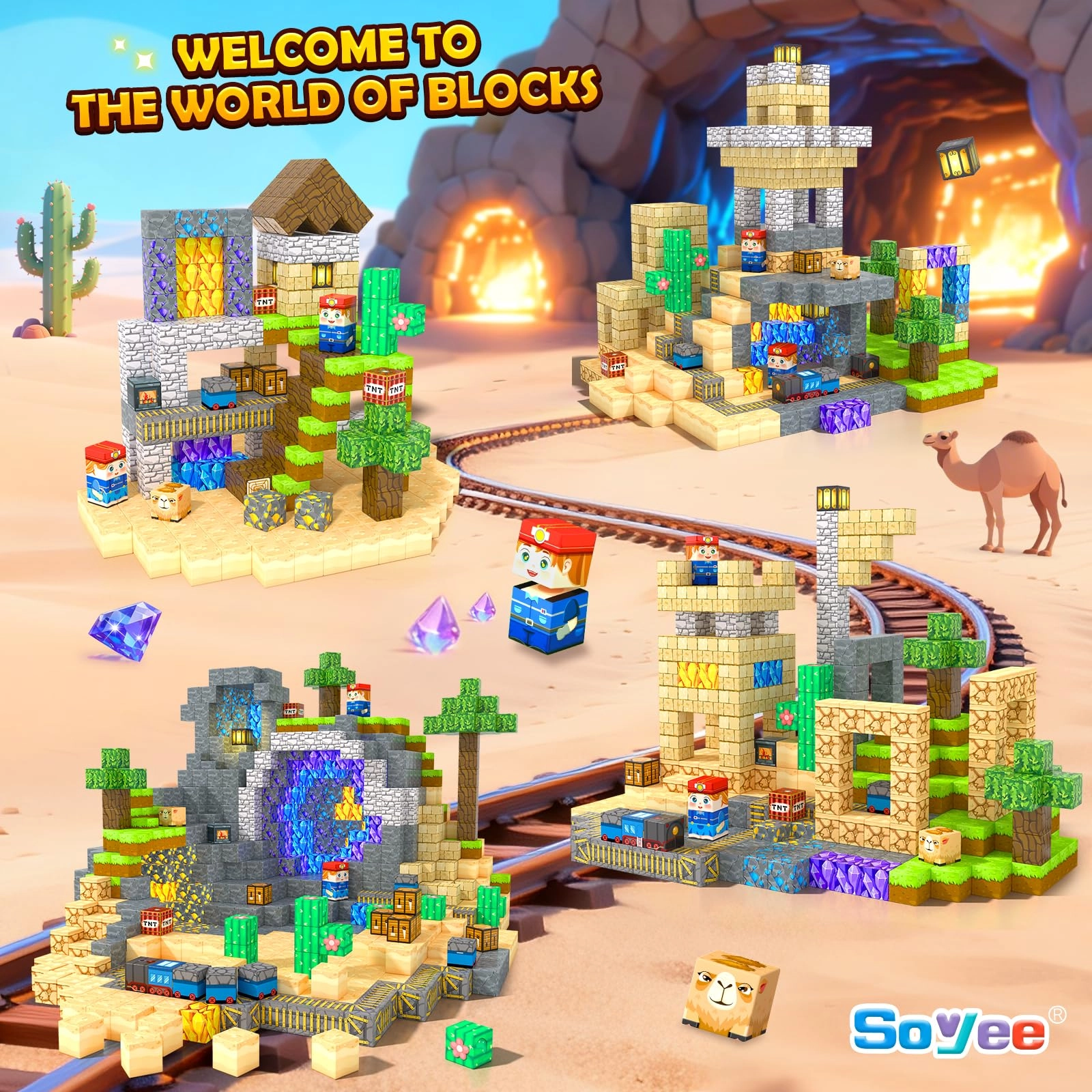 Magnetic Blocks - 150 pcs