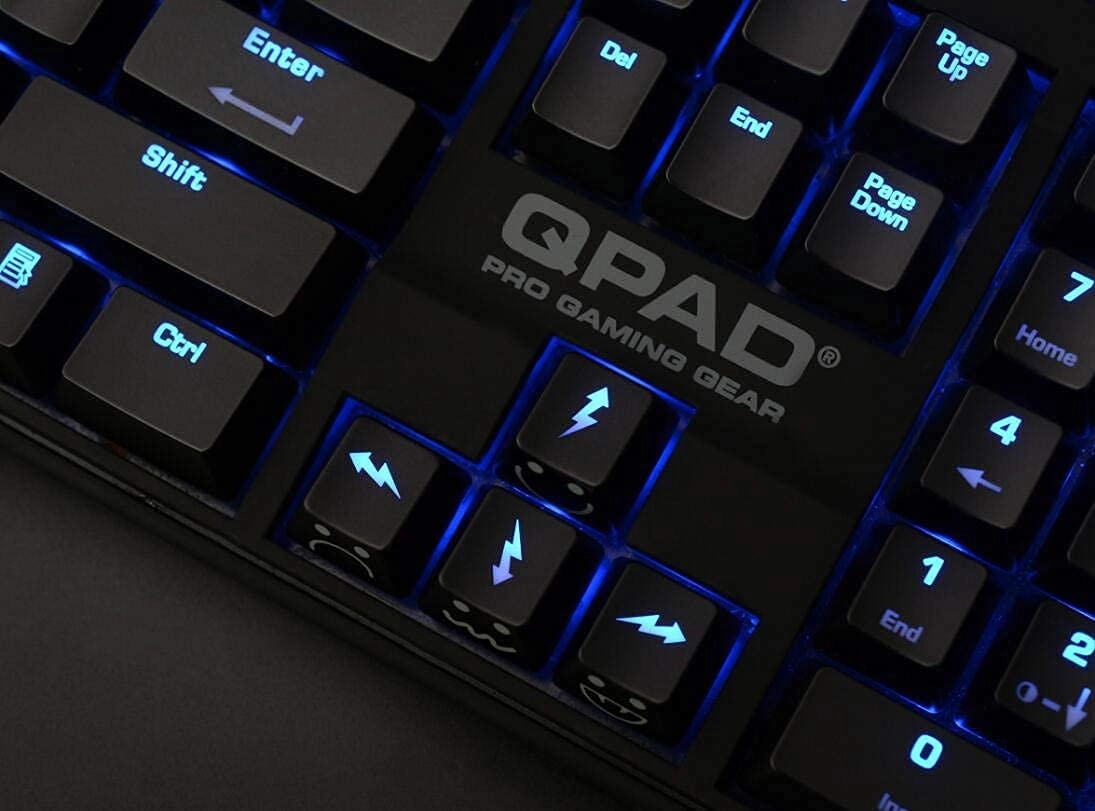 WASD Arrow Keycaps - UV Coating Backlit Double Shot