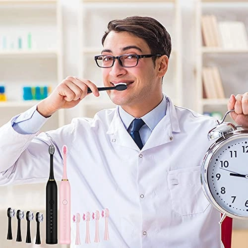 Sonic Electric Toothbrushes - 6 Modes 8 Brush Heads