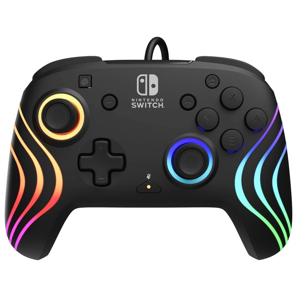 PDP Nintendo Switch Afterglow Wave Wired Controller Black