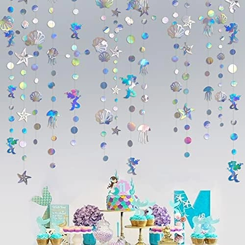 Mermaid Garland - 4 string mermaid theme party