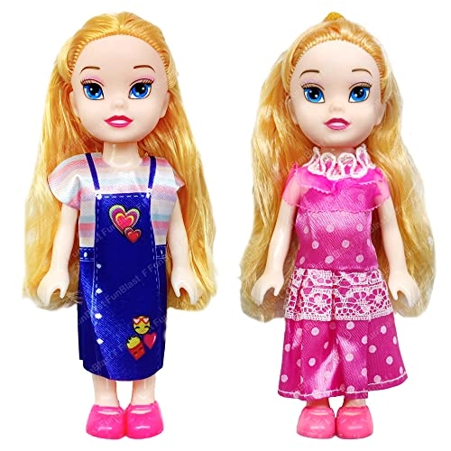 FunBlast Sister Dolls - Realistic Fancy Dress Ages 3+ Pack