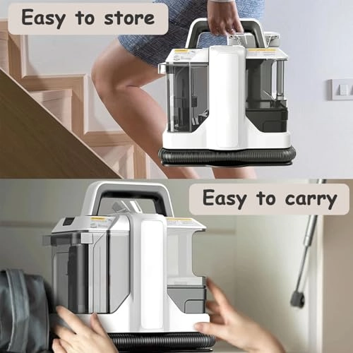 6-in-1 Portable Carpet Washer - Hot and Cold Water Extraction
