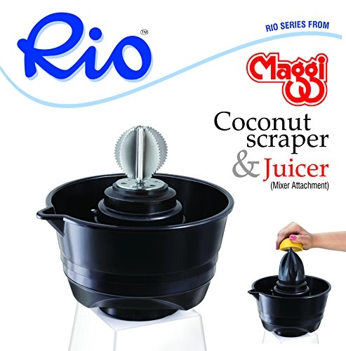 Coconut Scrapper & Citrus Juicer - black Portable