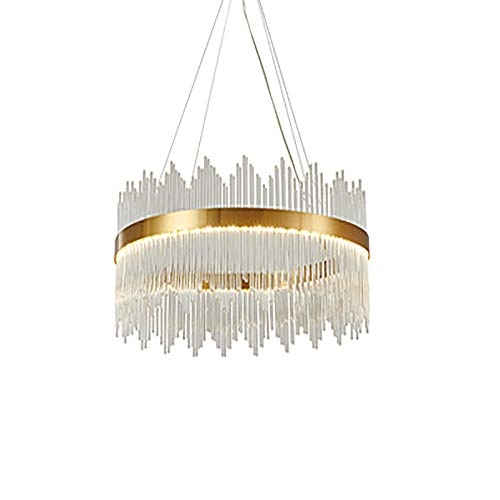Semi Flush LED - Titanium gold three-color light 60cm
