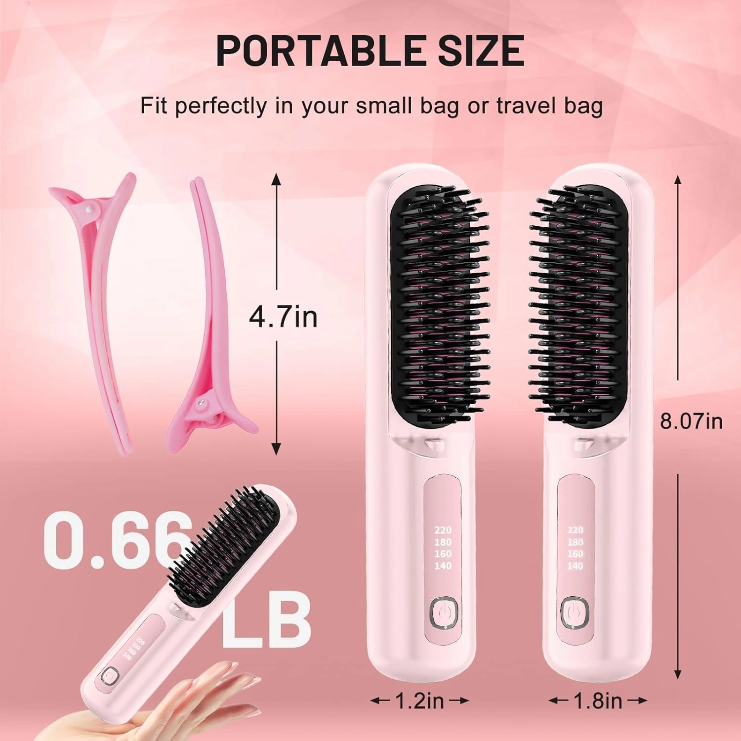 Go Brush Pro - Cordless Rechargeable Pink