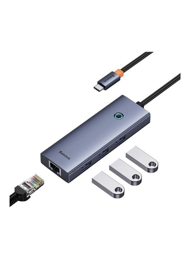 Baseus Flite Series - 4-Port USB3.0 RJ45