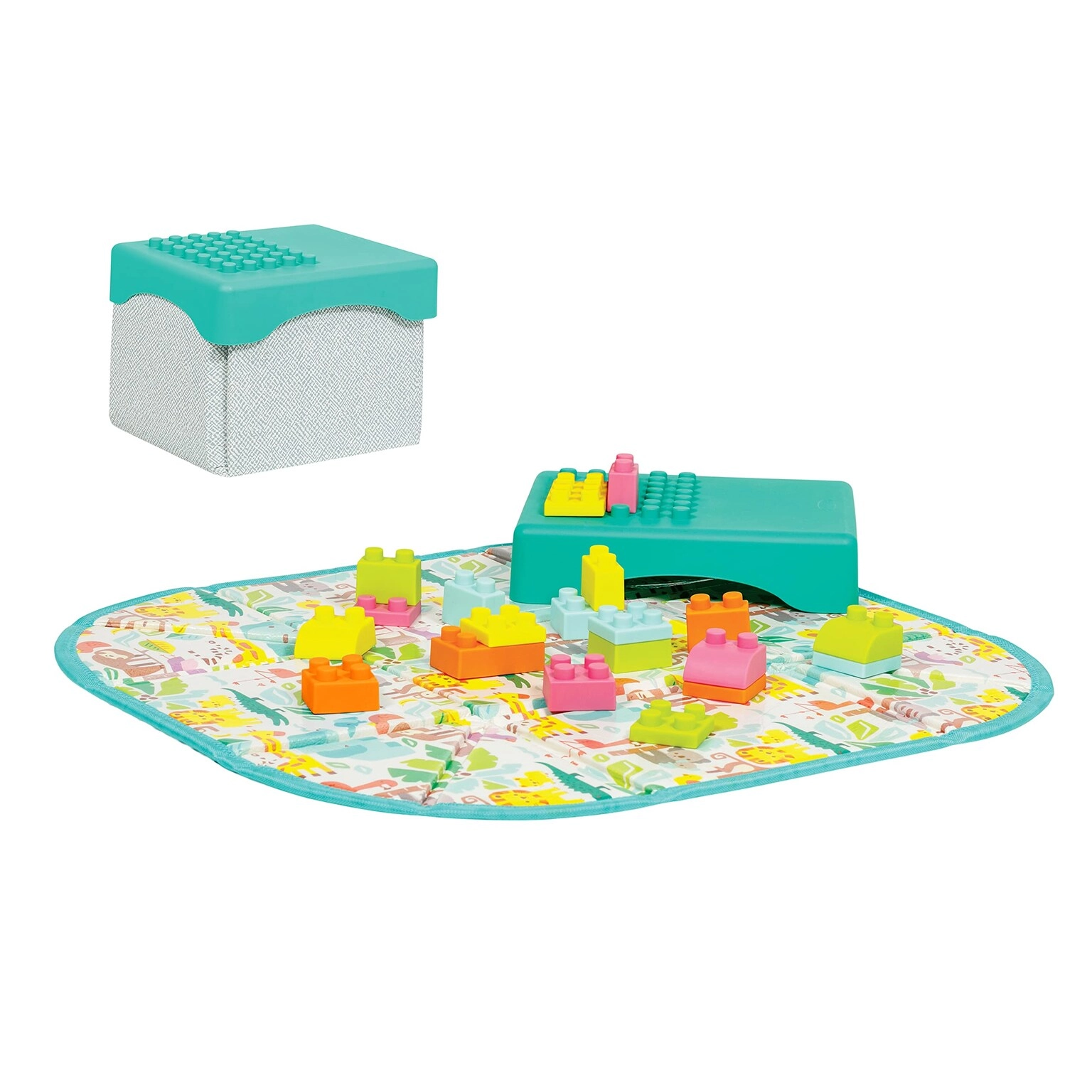 Infantino Super Soft 1st Building Blocks Activity Station - 22-Piece BPA-Free