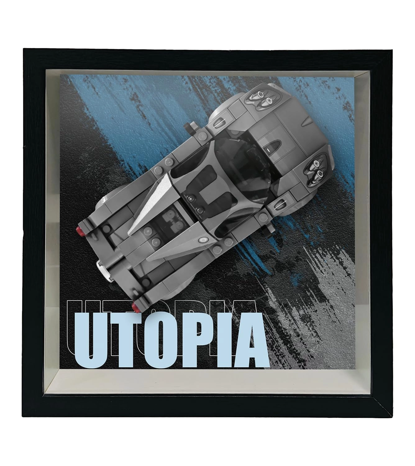 iCUANUTY Lego Display Wallboard for Speed Champions Pagani Utopia Race Car 76915