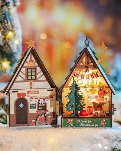DIY Miniature Dollhouse Kit - Halloween/Christmas 1:20