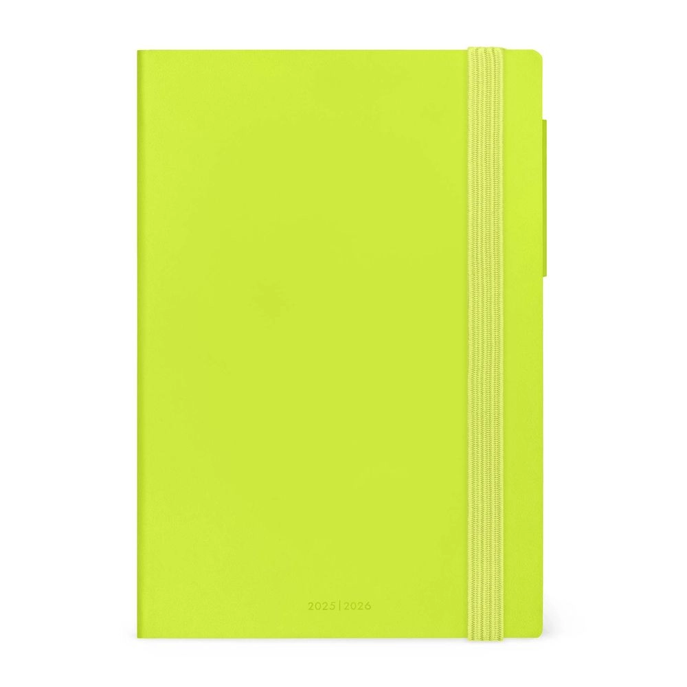 Legami 16-Month Medium Daily Diary - 2025/2026 Chartreuse 12 x 18 cm