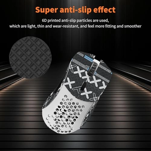 Mouse Grip Tape - Full Coverage Self-Adhesive Black