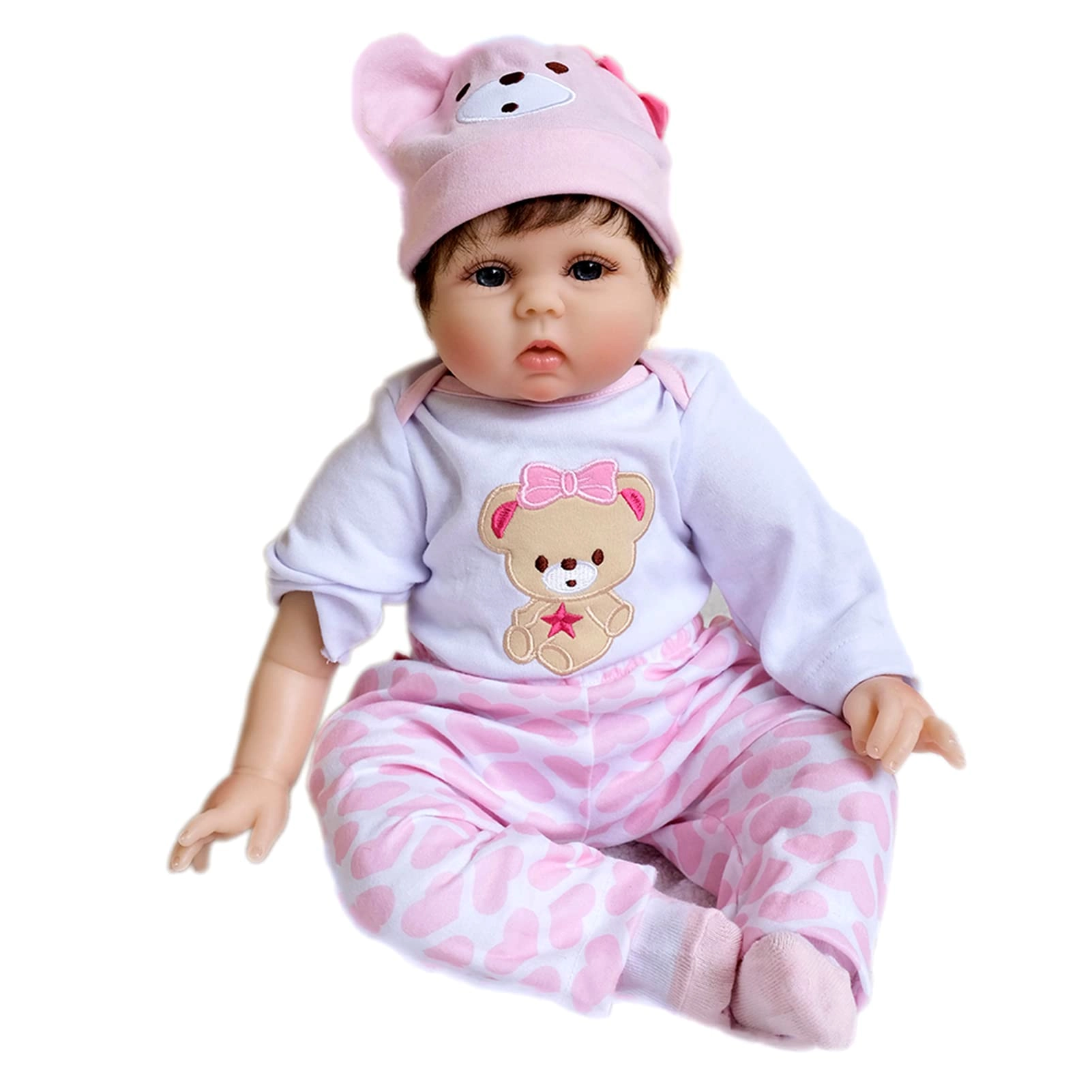 Reborn Baby Doll - 55cm/22in Soft Silicone Dressed