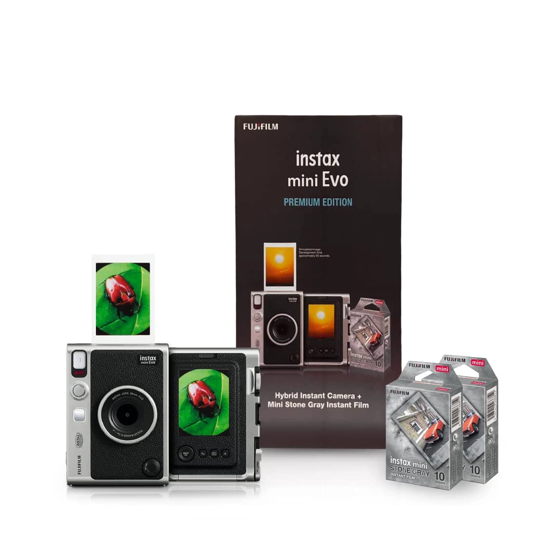 Fujifilm Corporations (Renewed) Instax Mini Evo - Hybrid Camera Direct Print