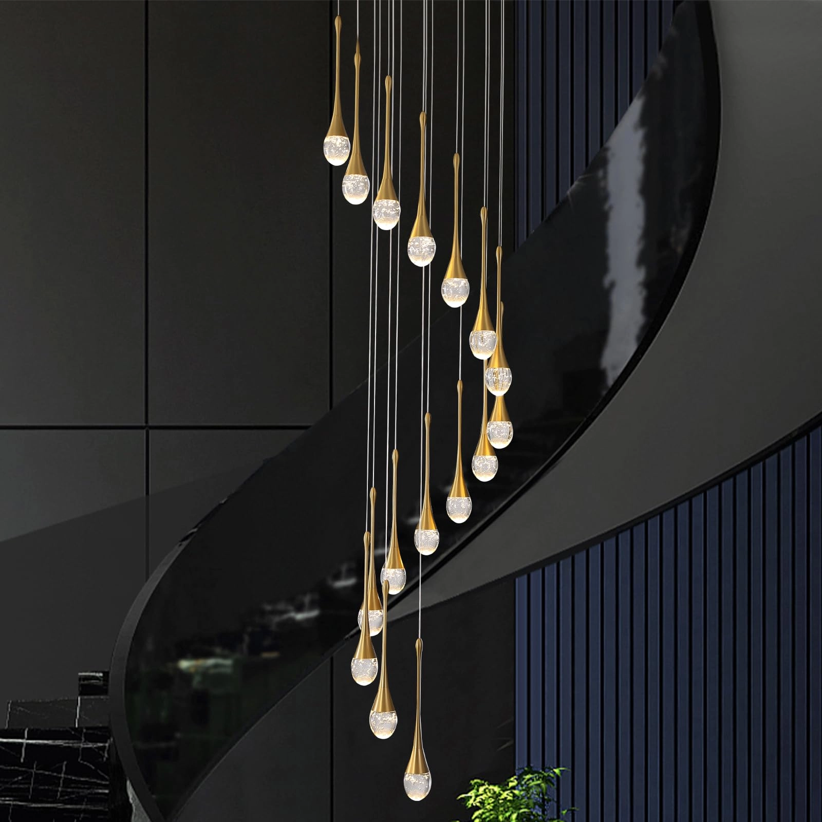 ZenithBeam 16-Light Crystal Chandelier - 122''/310cm