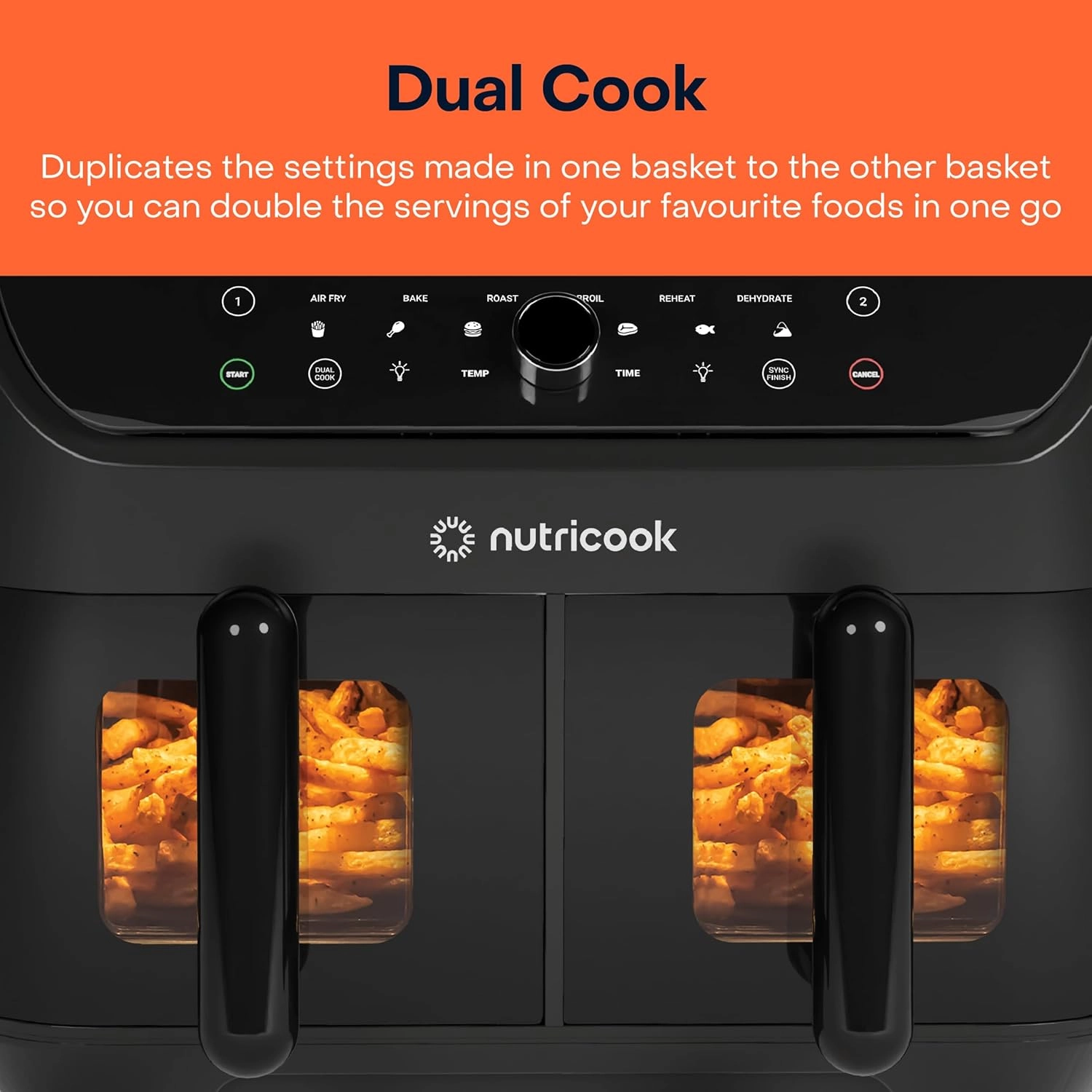 NC AIR FRYER DUO 2 VISION NC-AFD185V