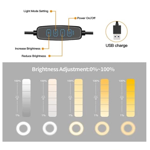 F-601A - 5" LED 5 Light Modes 10 Brightness