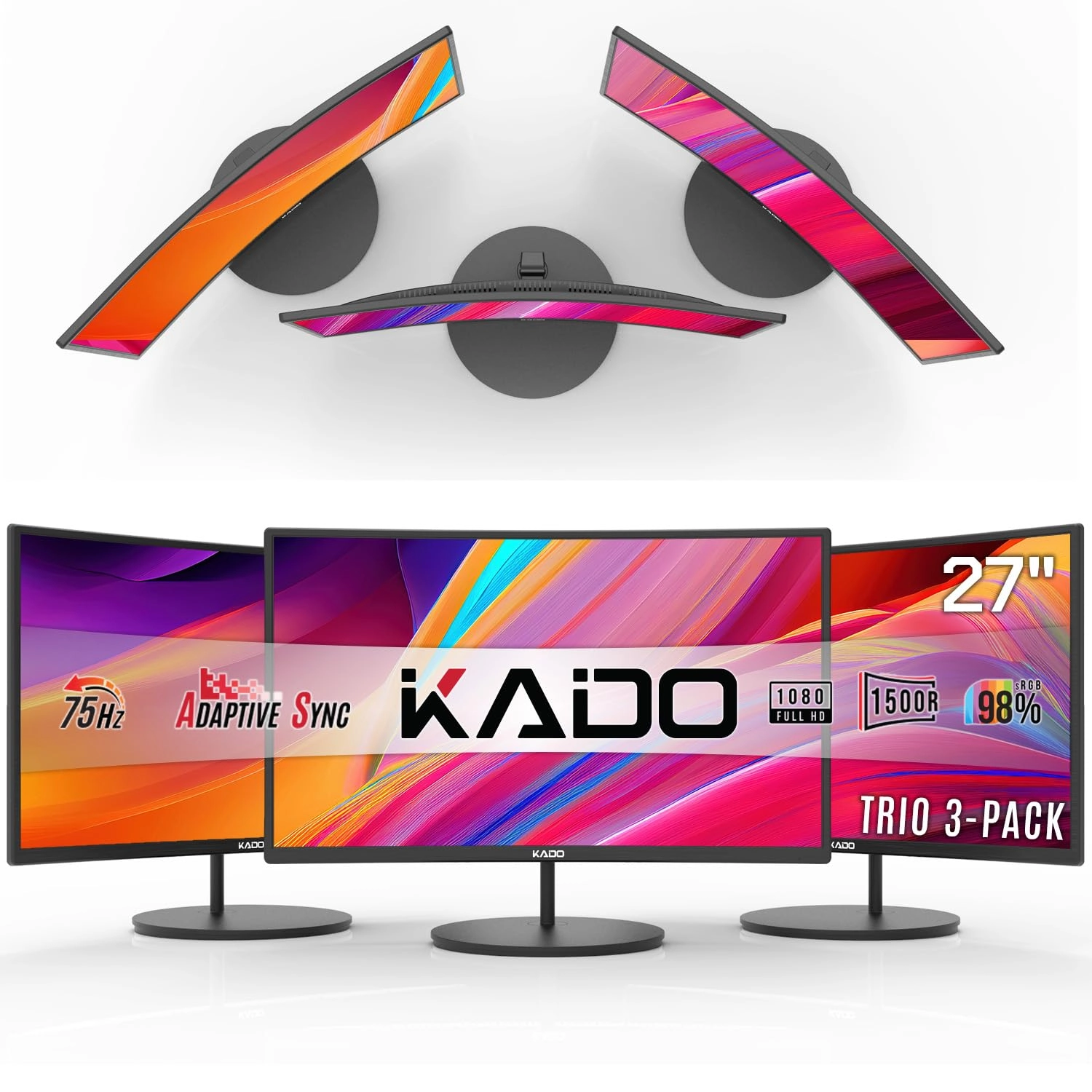 C27X - KADO-C27X-TRIPLE 27 Inches 1920x1080 3-Pack