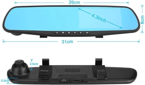 Car DVR Rear View Mirror - 1080P 720P
