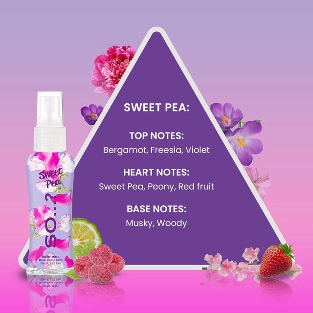 Womens Mini Mist - Pink Grapefruit Vanilla Candy Floss Sweet Pea 4 piece(s)