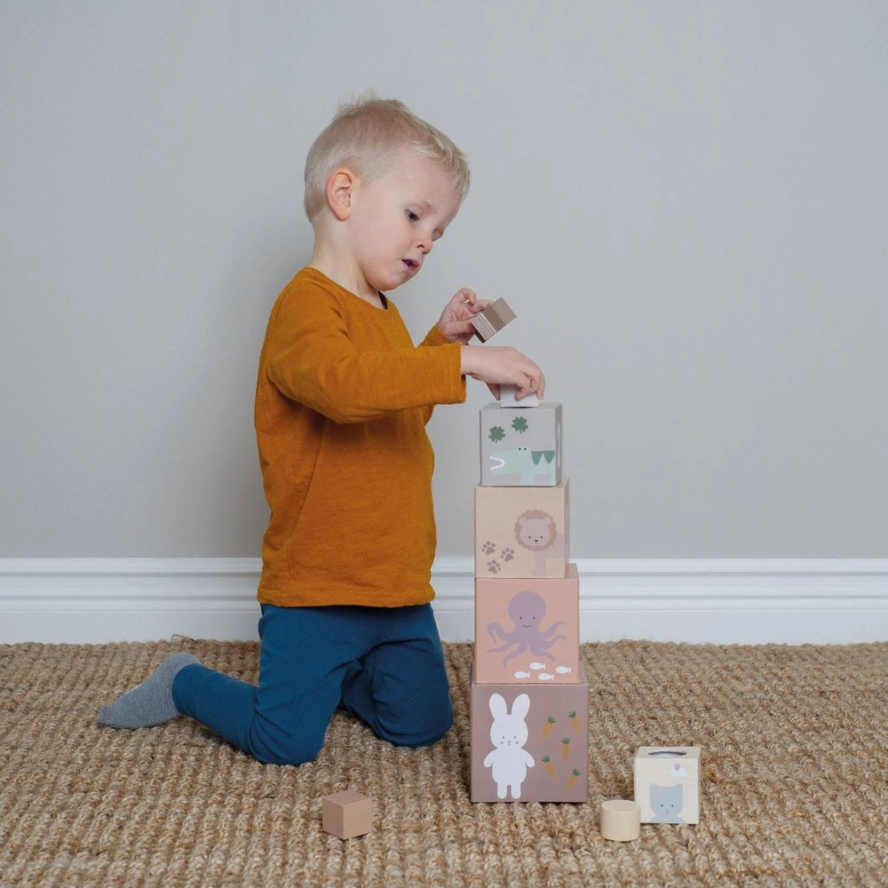 Nature Stacking And Sorting Cubes - 10 pieces