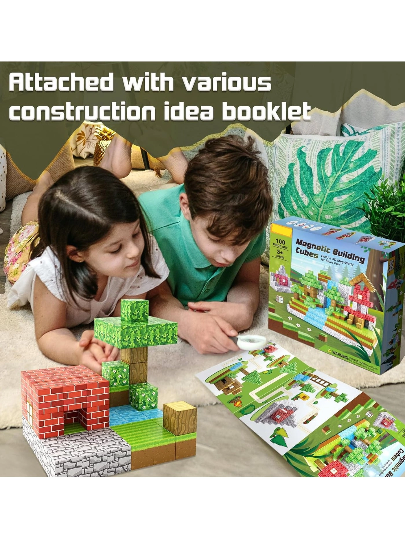 Magnetic Blocks - Minecraft 100pcs